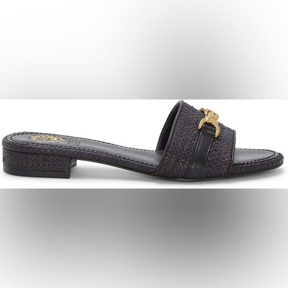 NWT🖤💛Maxine Horsebit Slide Sandals - Picture 3 of 5